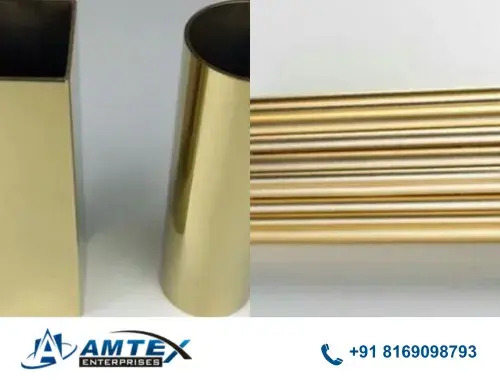 stainless steel gold pipe supplier hd image