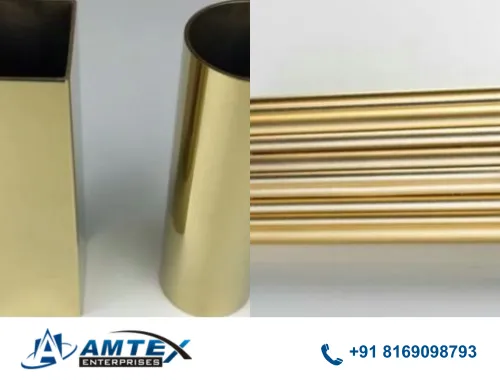 stainless steel gold pipe