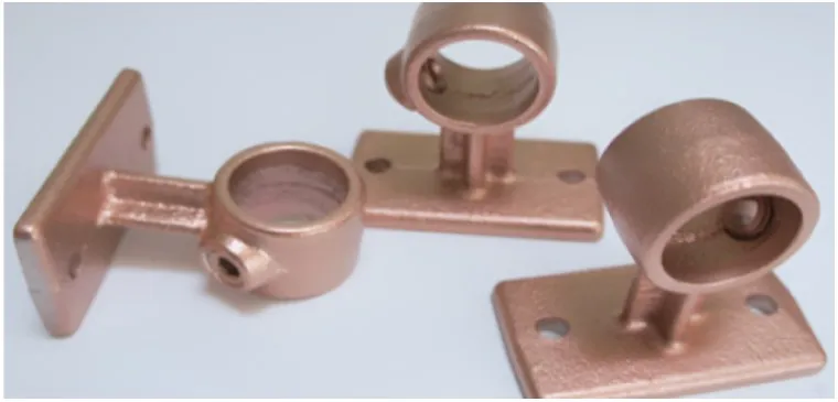 ss rose golden pipe fitting